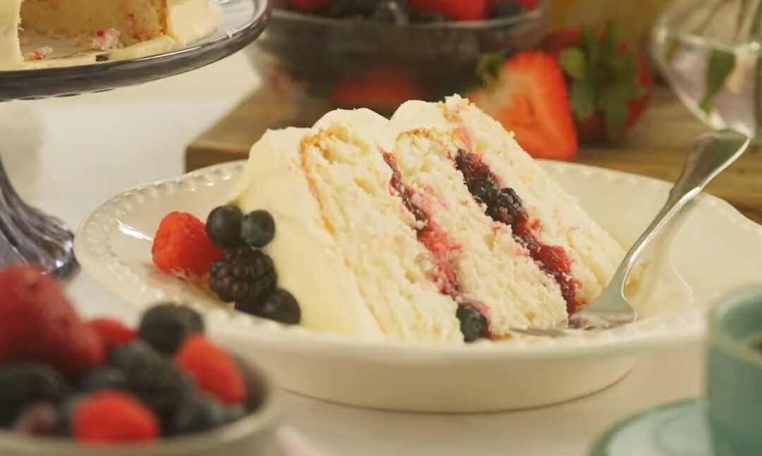 What is Berry Chantilly Cake Made Of