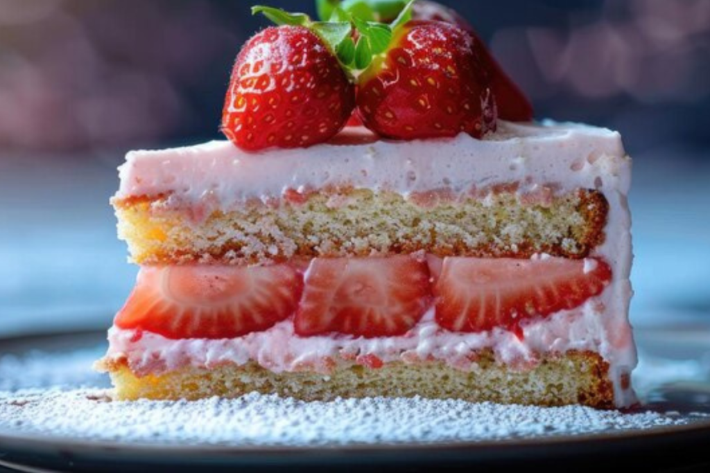 strawberry crunch cake