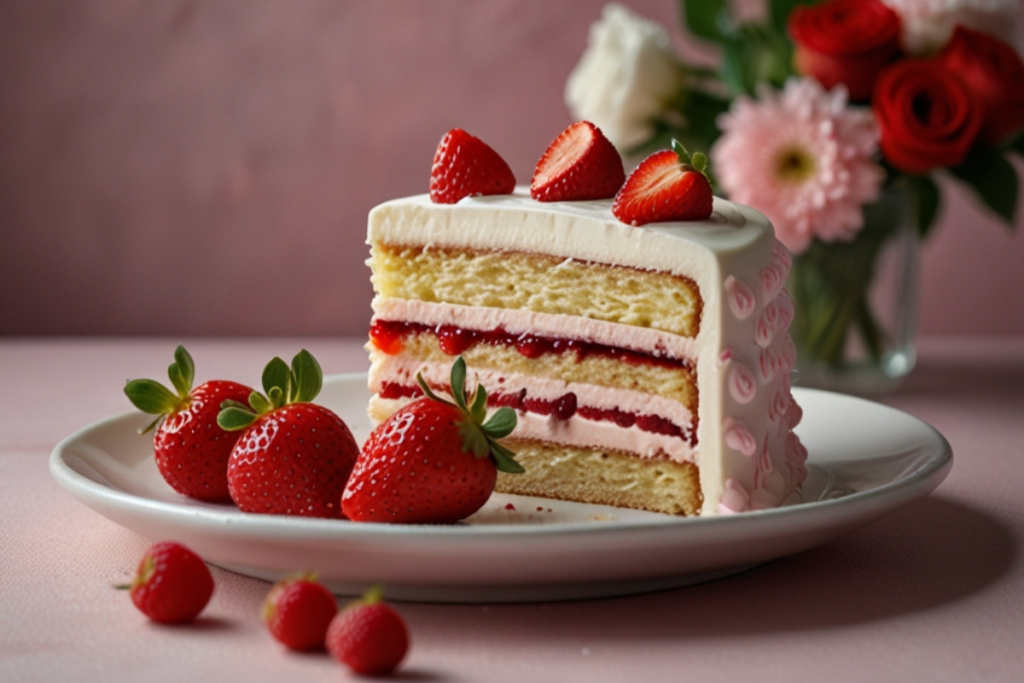 how to make a strawberry crunch cake