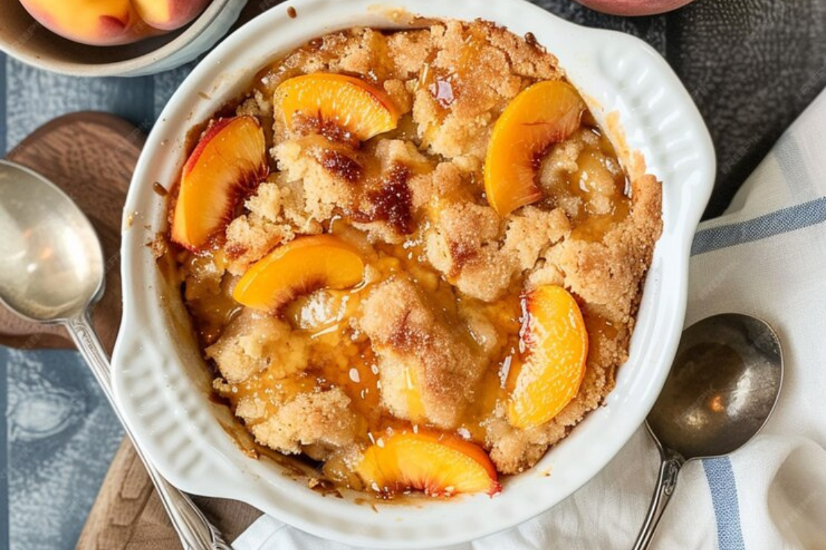 peach dump cake