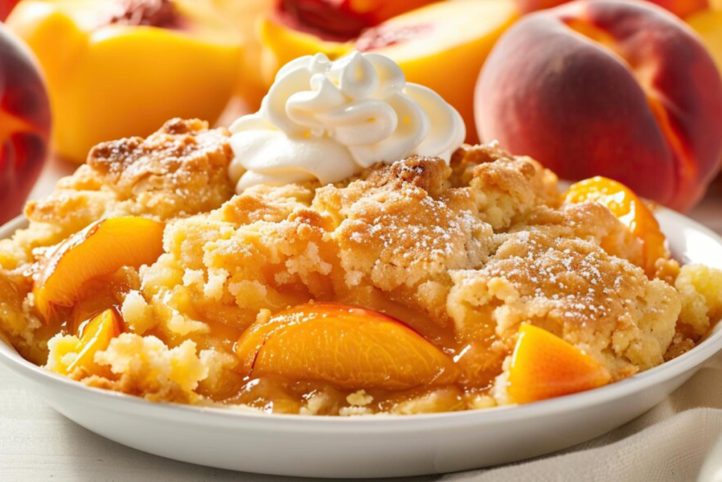 Why is my peach dump cake runny ?