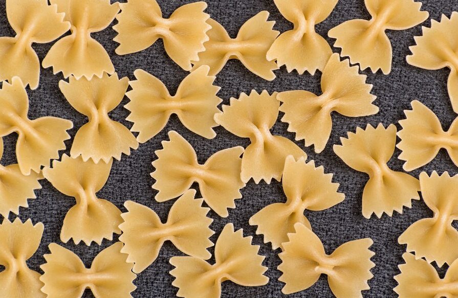 what is bowtie pasta made of