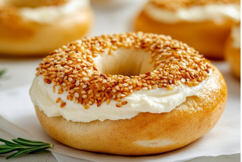 calories in a bagel with cream cheese