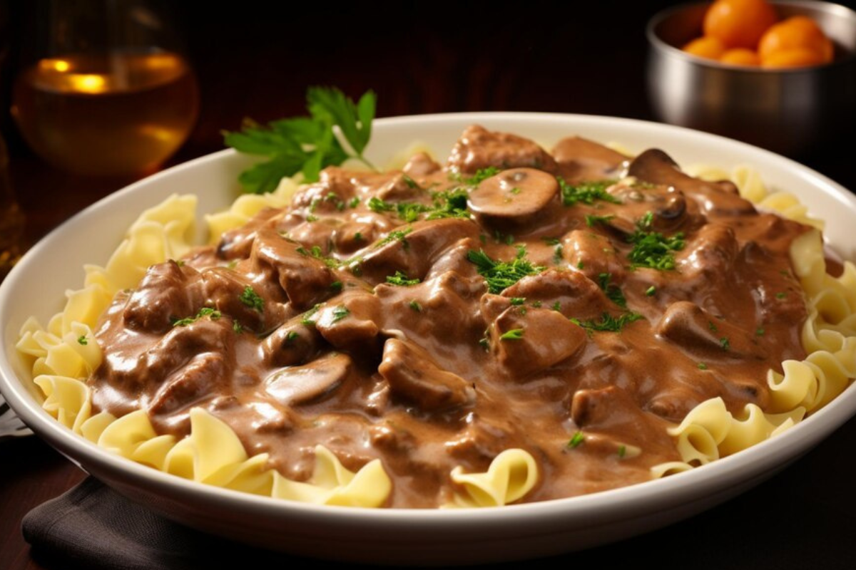 what to serve with beef stroganoff ?