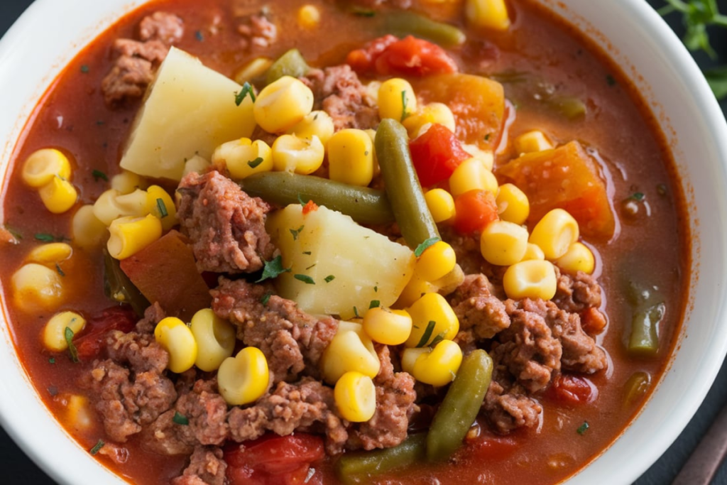 how to make hamburger soup ?