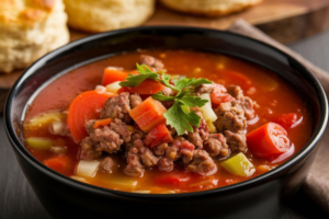 what spices are good in hamburger soup ?