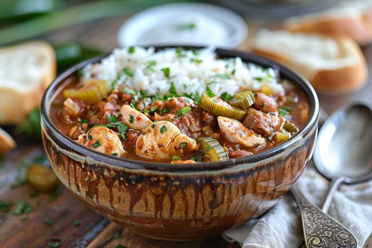 how to make chicken and sausage gumbo