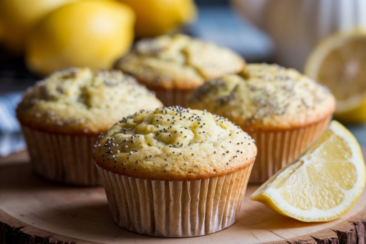 how to make lemon poppy seed muffins ?