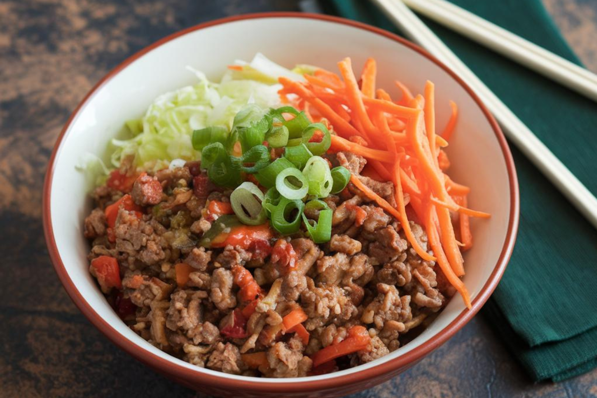 egg roll in a bowl