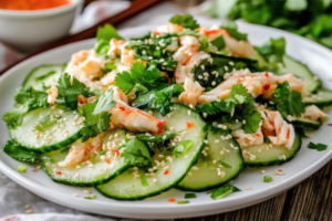 what to eat with asian cucumber salad ?