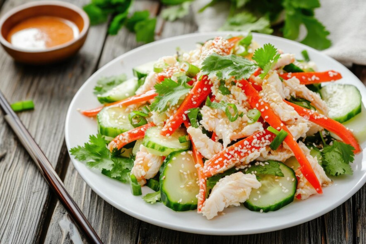 what to eat with asian cucumber salad ?