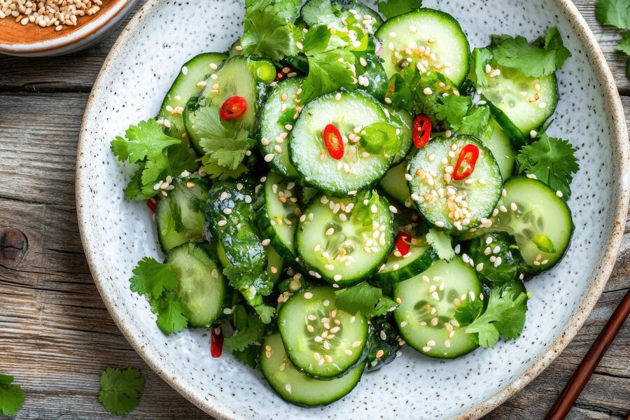 Is asian cucumber salad healthy ?