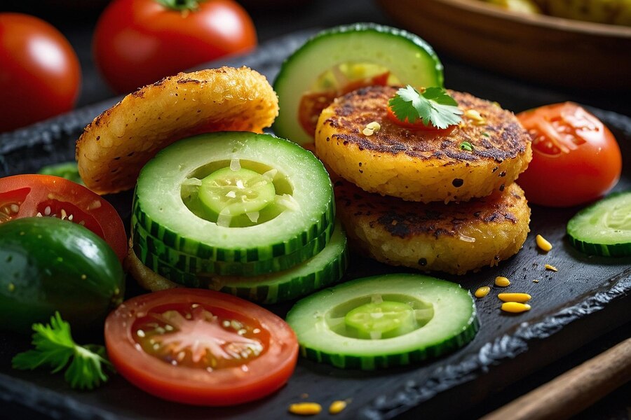 What do you serve fried green tomatoes with ?